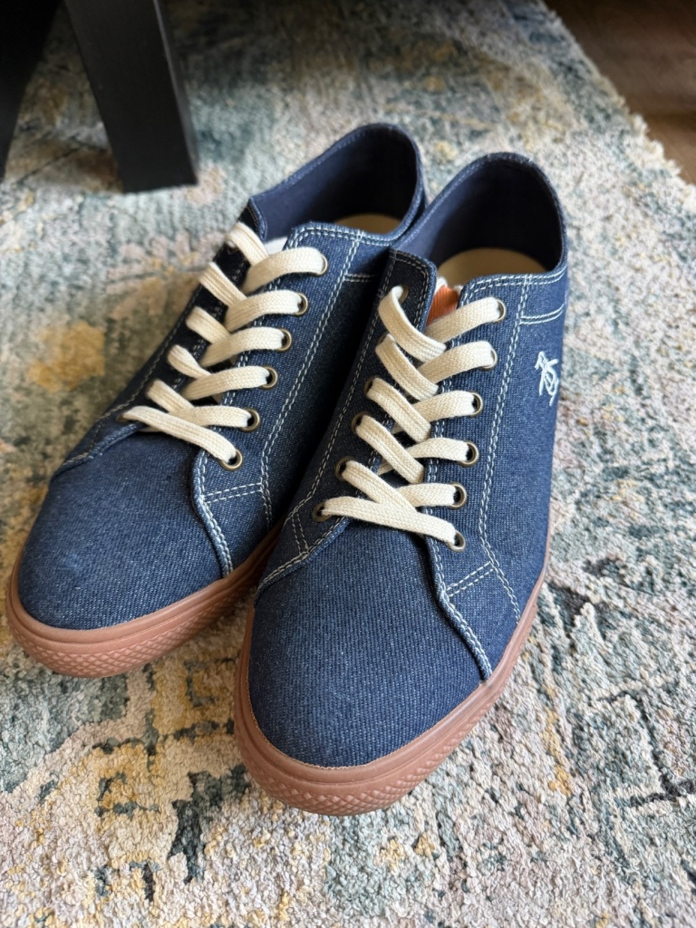 Original Penguin Men’s Dark Navy Blue Casual Denim Sneaker Munsingwear USMen's 9